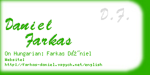 daniel farkas business card